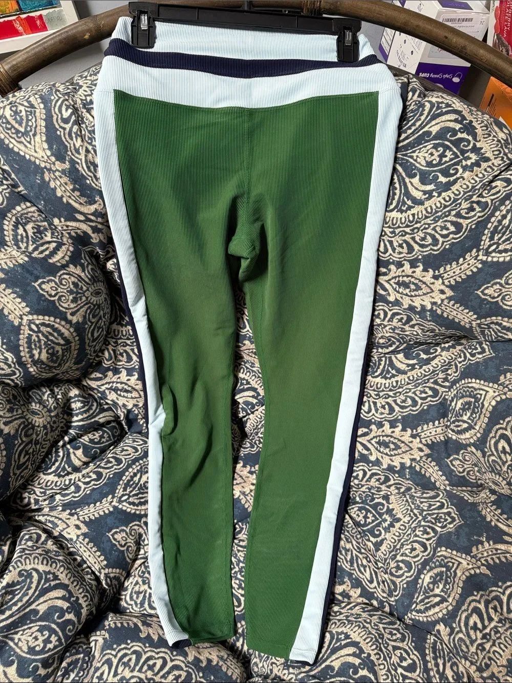 NWT Beach Riot Multicolor Ribbed Workout Athletic Yoga Barre Leggings Size L